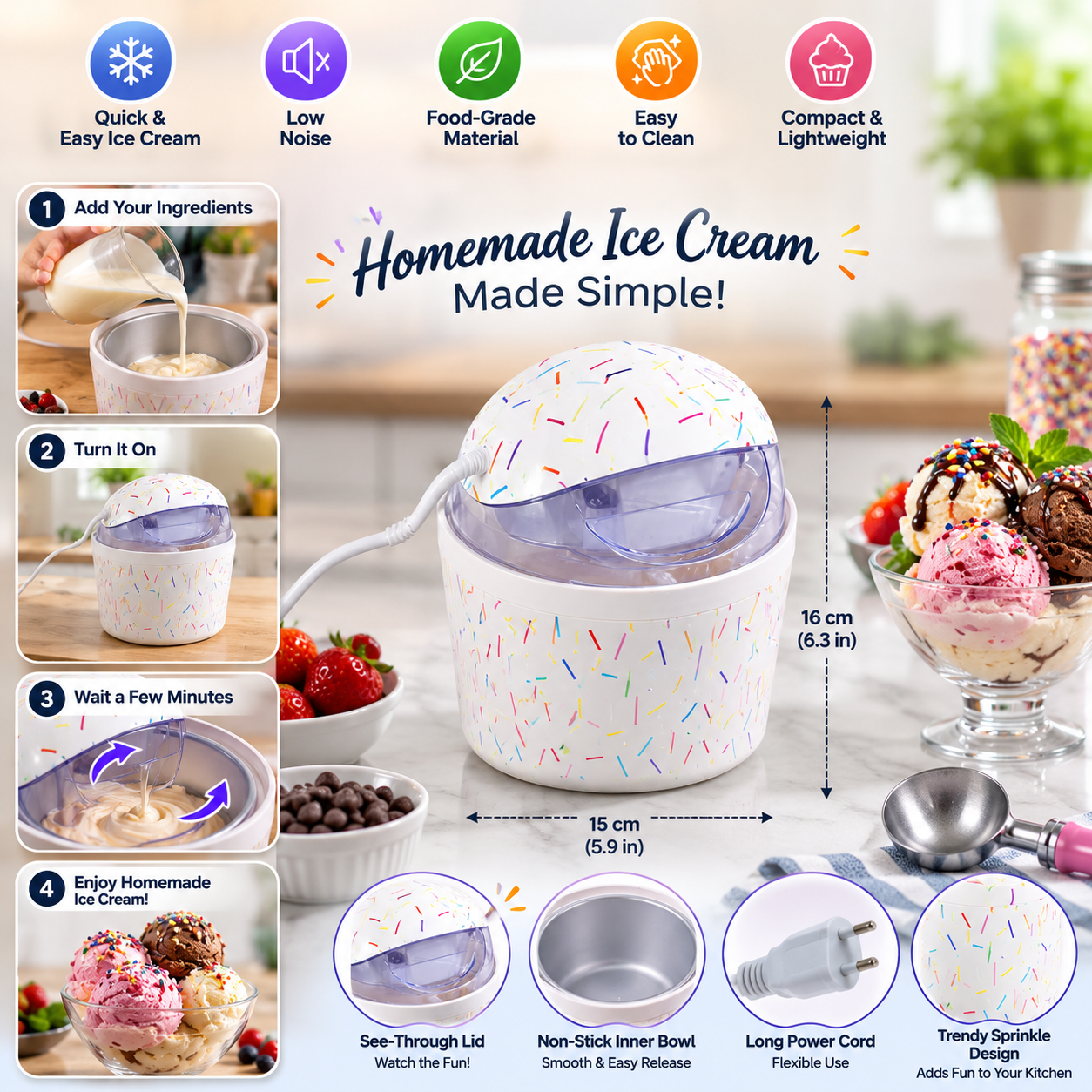 Glacio Ice Cream Maker
